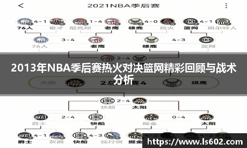 2013年NBA季后赛热火对决篮网精彩回顾与战术分析